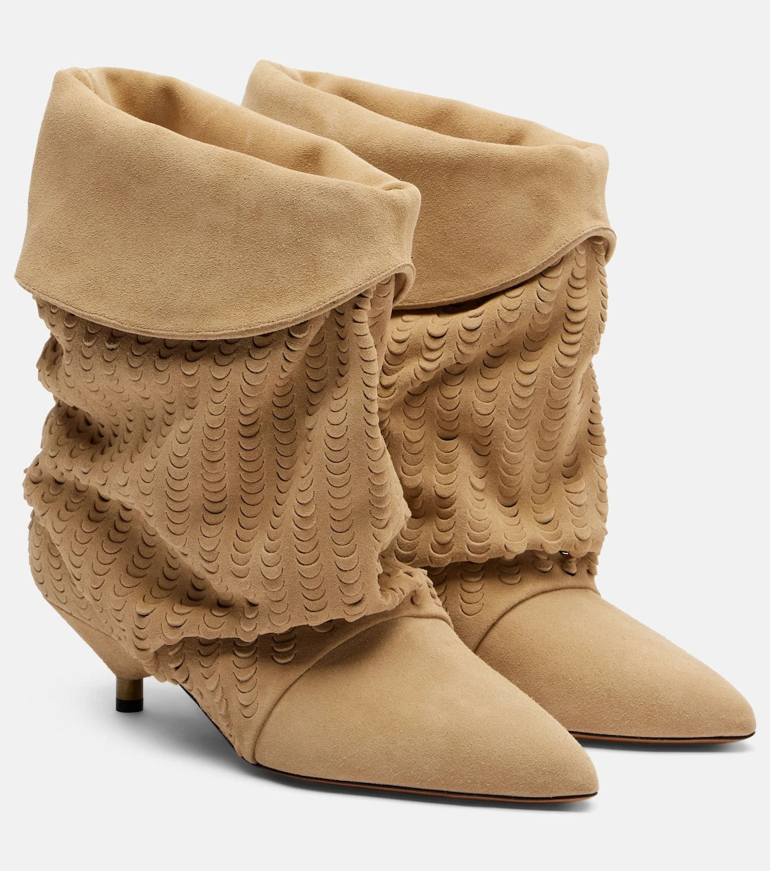 Isabel Marant - Edrik 45 perforated suede ankle boots