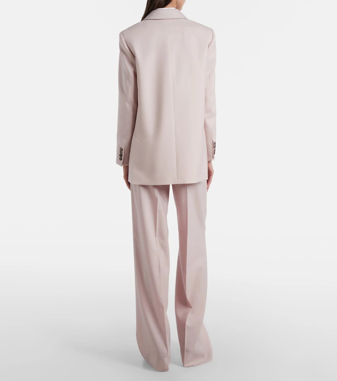 Max Mara - Girone wool, mohair, and silk wide-leg pants