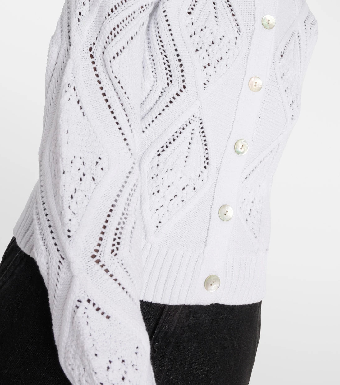 Vince - Cropped cotton cardigan