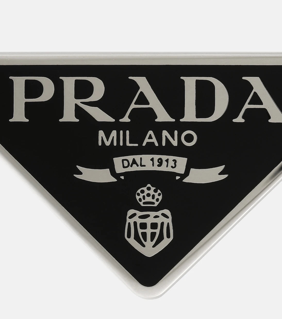 Prada - Set of 2 logo hair clips