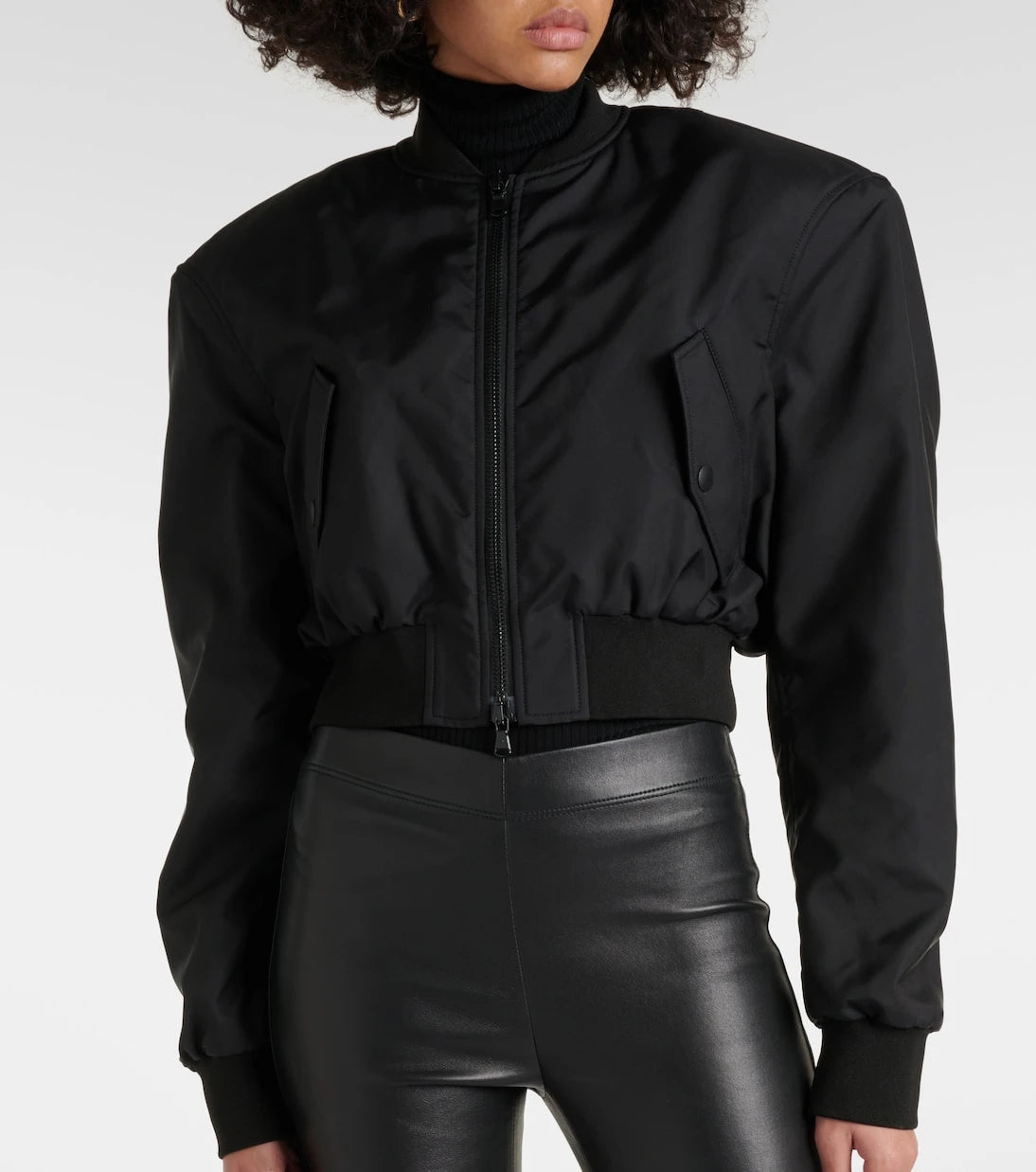Wardrobe.NYC - Cropped bomber jacket