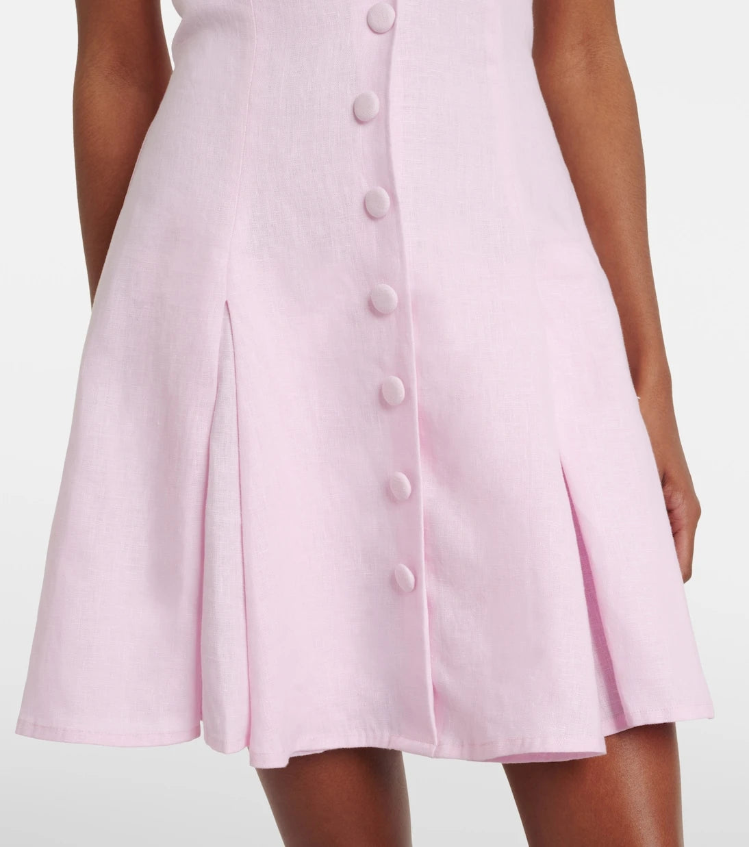 Faithfull - Murano halterneck linen minidress