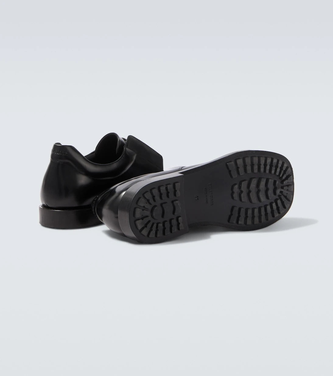 Balenciaga - Brushed leather Derby shoes