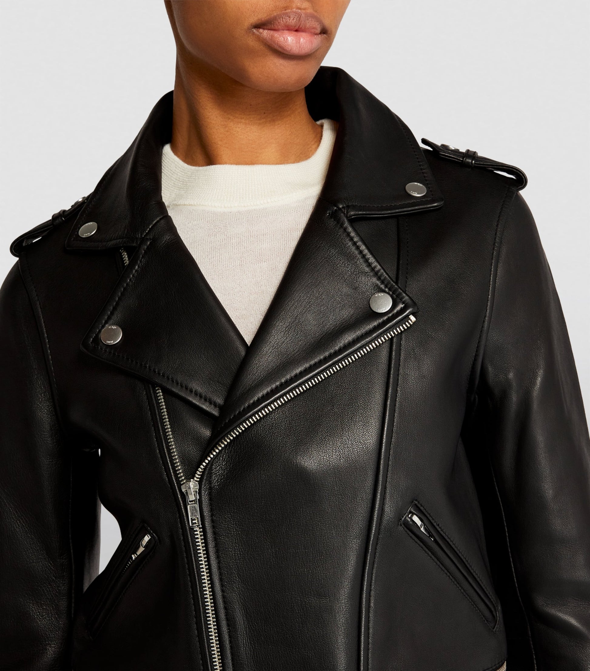 Black Leather Biker Jacket