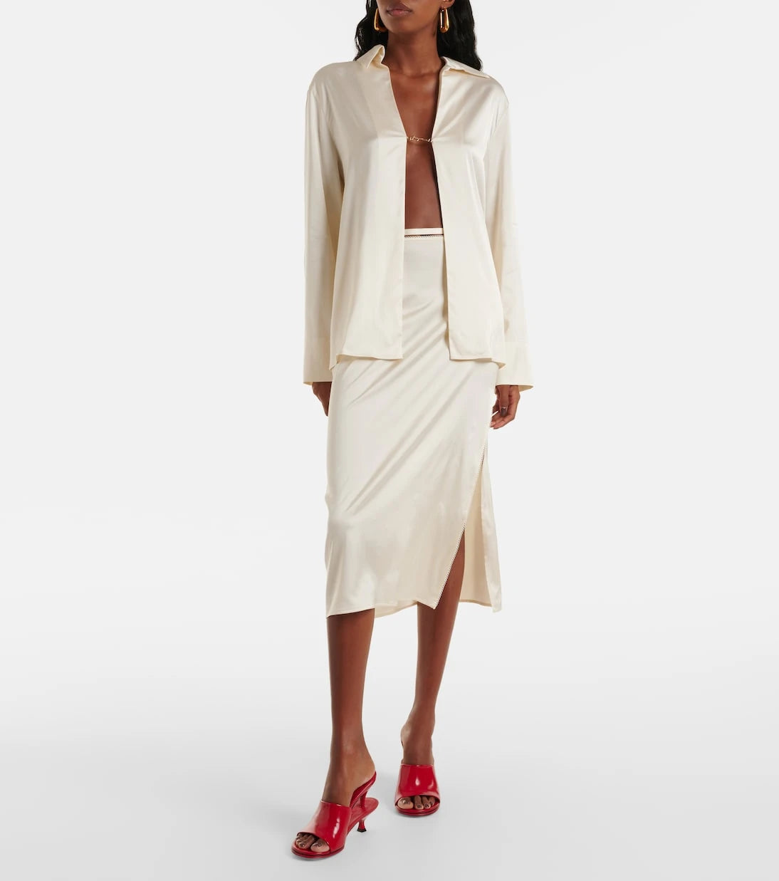 Jacquemus - Les Doubles Mules leather mules