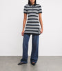 Maje Multi Striped Polo Mini Dress