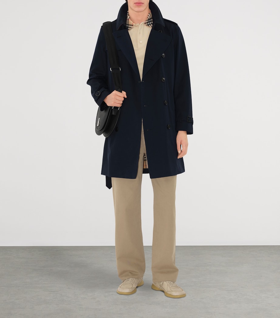 Blue Mid-Length Kensington Heritage Trench Coat