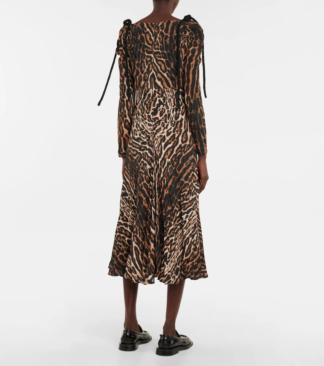 Proenza Schouler - فستان ميدي بطبعة جلد الفهد