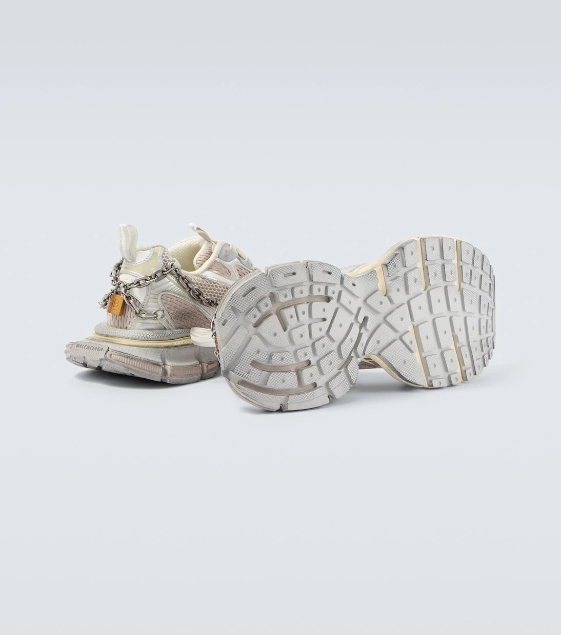 Balenciaga - 3XL chain-detail mesh sneakers
