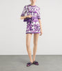 Dolce & Gabbana Multi Cotton-Linen-Blend Majolica-Print Mini Dress