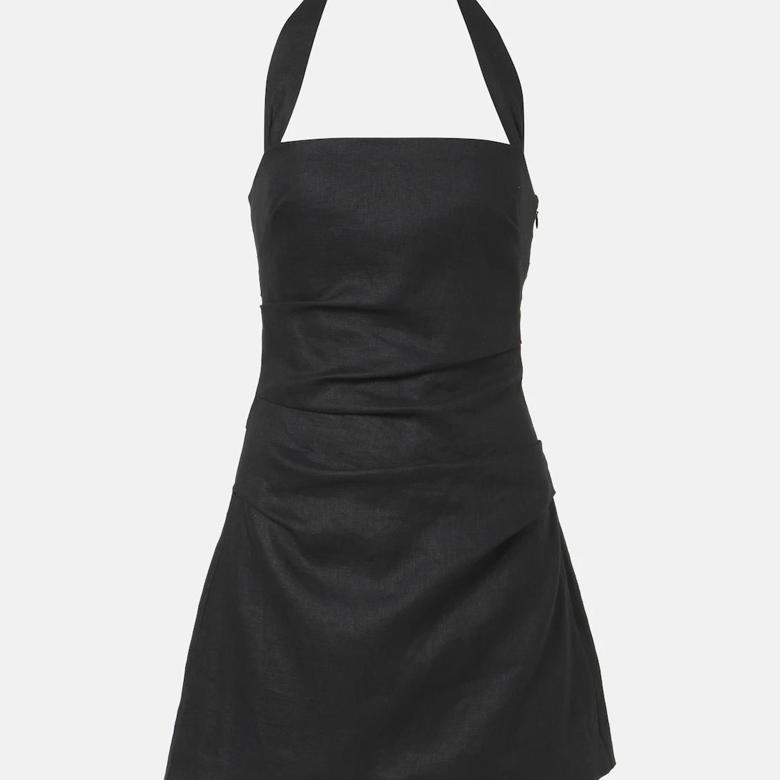 SIR - Halter neck linen minidress