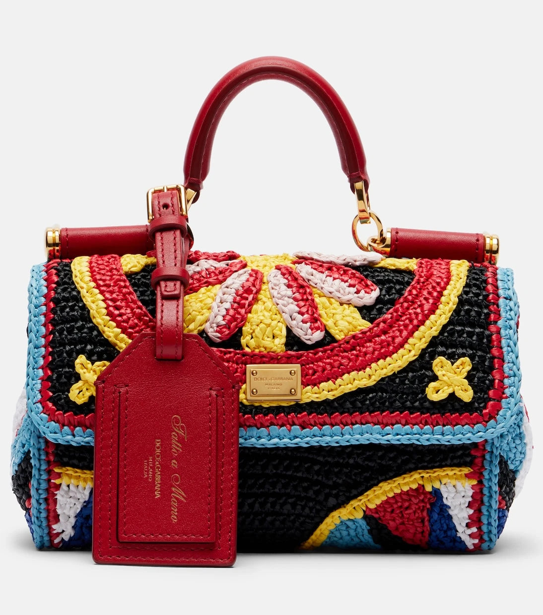 Dolce&Gabbana - My Sicily Mini crochet top-handle bag