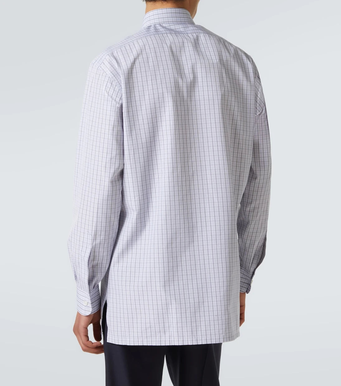 Charvet - Checked cotton poplin shirt