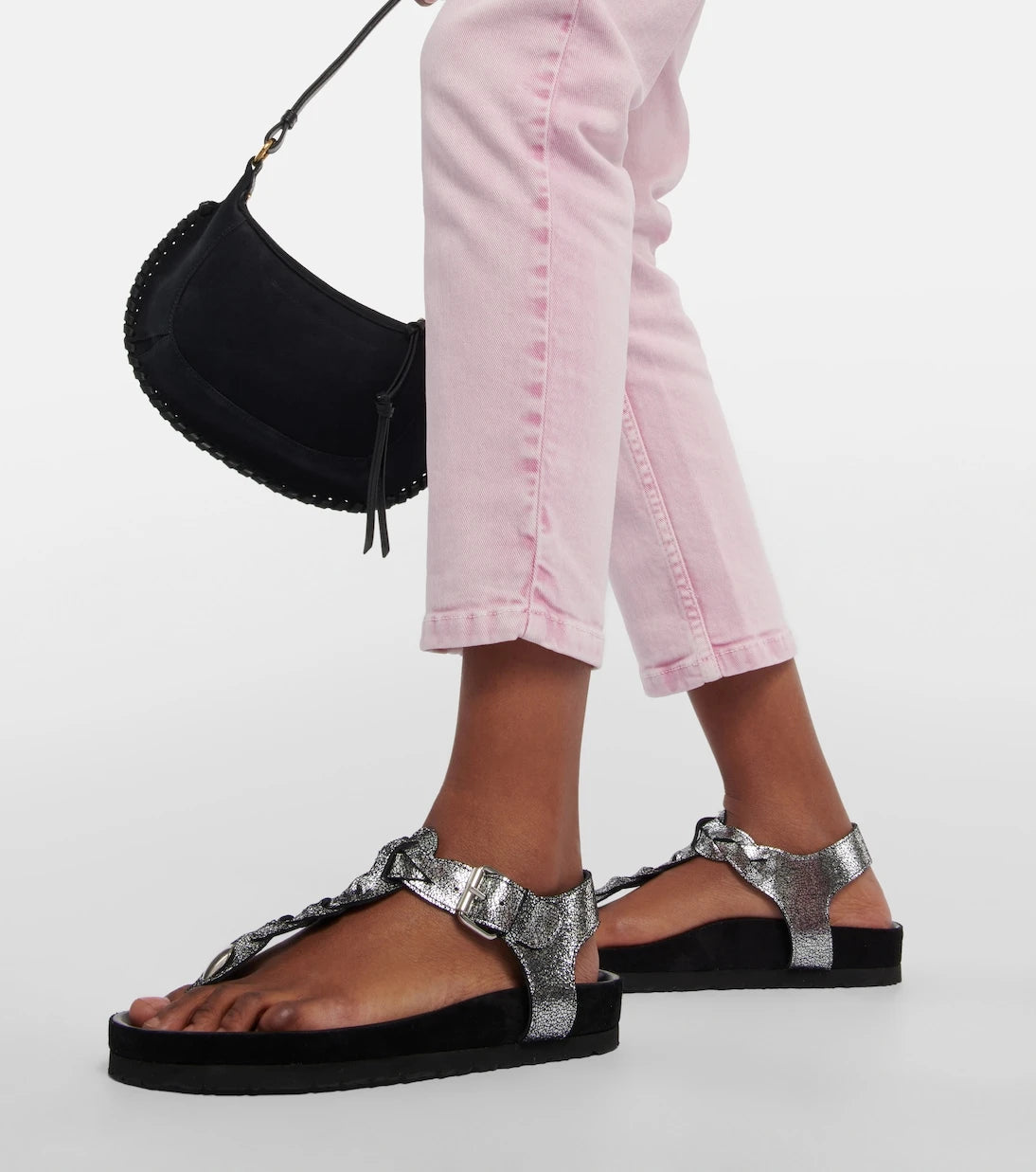 Isabel Marant - Brook metallic leather sandals