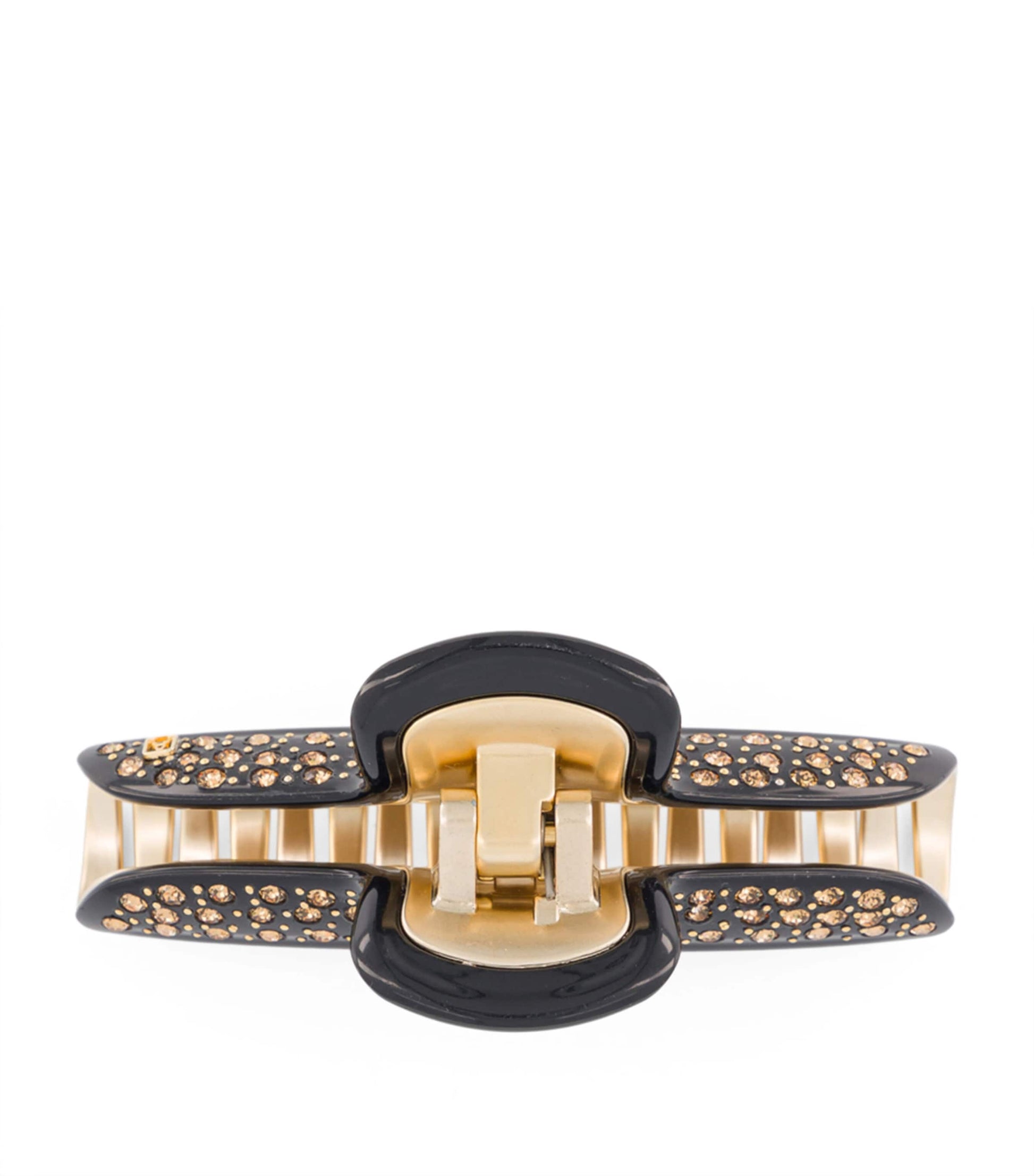 Alexandre de Paris Gold-Plated Crystal-Embellished Claw Hair Clip