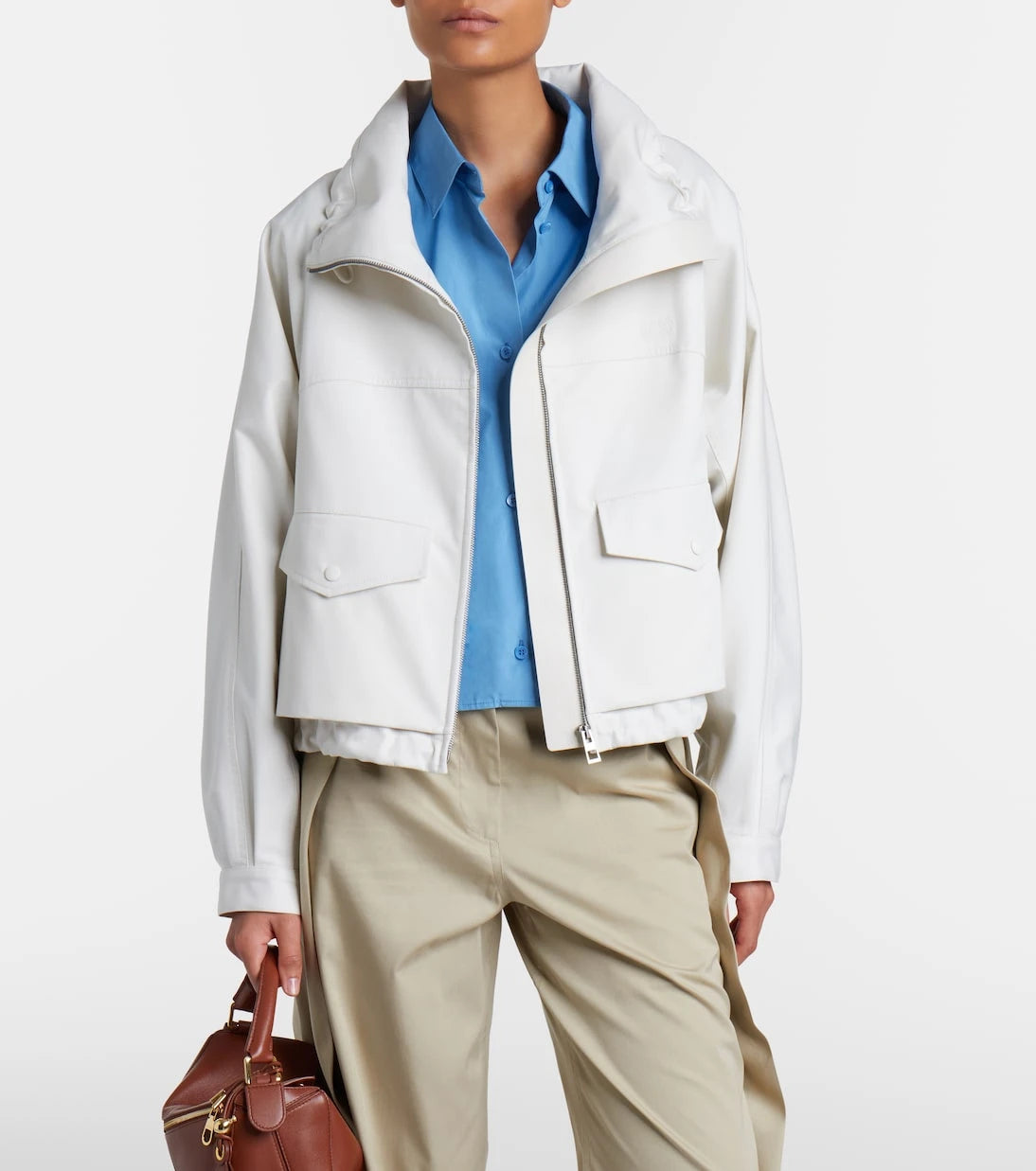 Loewe - Cotton and silk gabardine jacket