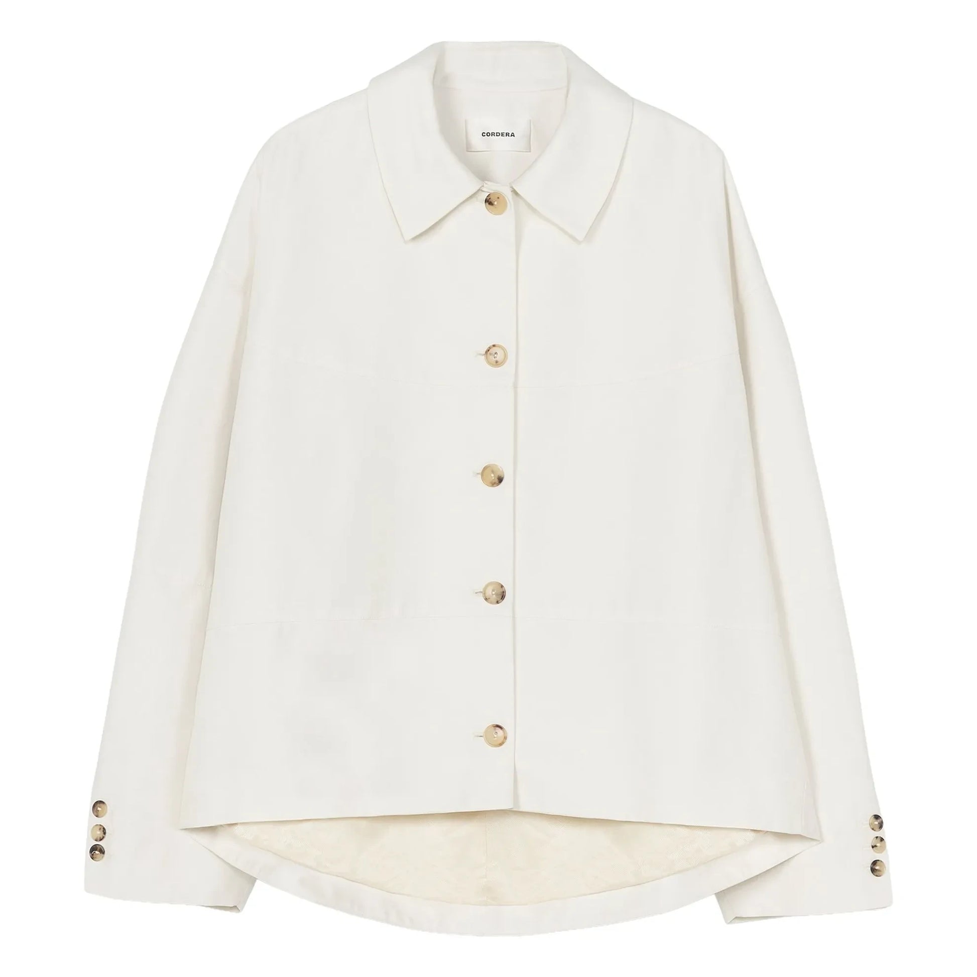 Cordera - Cocoon Cotton Jacket | Ivory