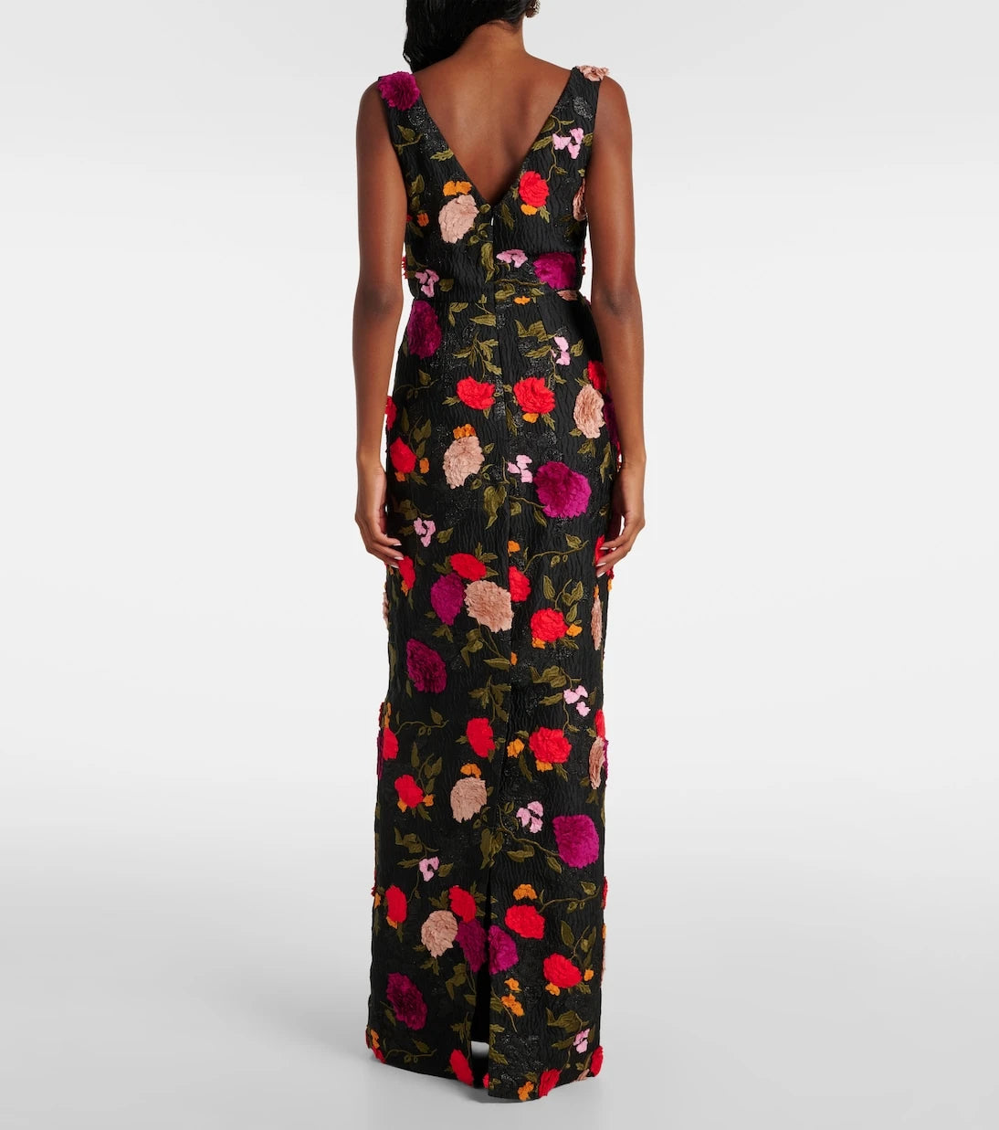 Erdem - Embroidered jacquard gown