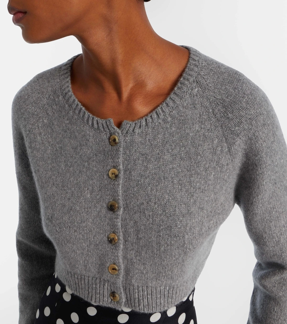 Khaite - Steph cropped cashmere cardigan