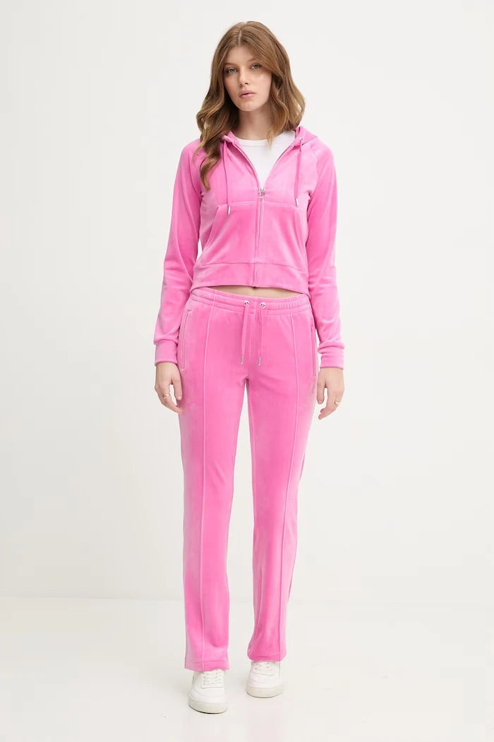 Juicy Couture Kadın Kadife Kapüşonlu Sweatshirt MADISON COL OUT