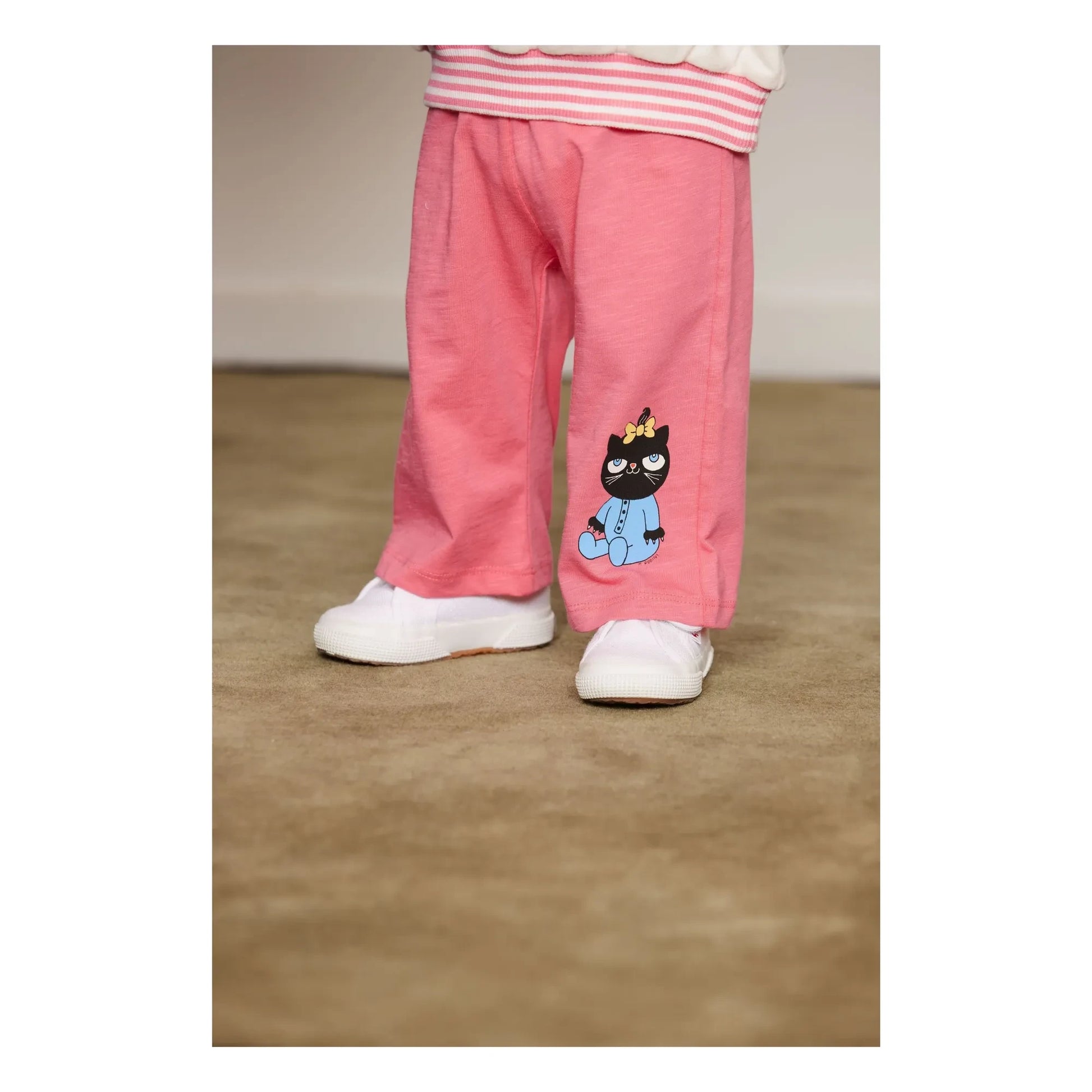 Mini Rodini - Striped sweatshirt Ping Pong Organic cotton | White