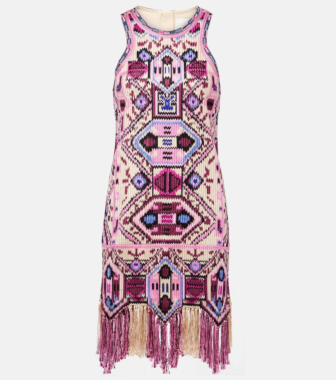 Isabel Marant - Yasmine fringed cotton minidress