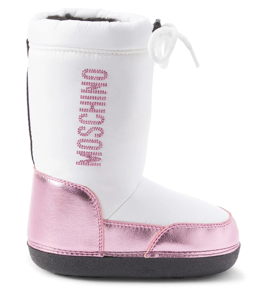 Moschino Kids - Logo faux leather snow boots