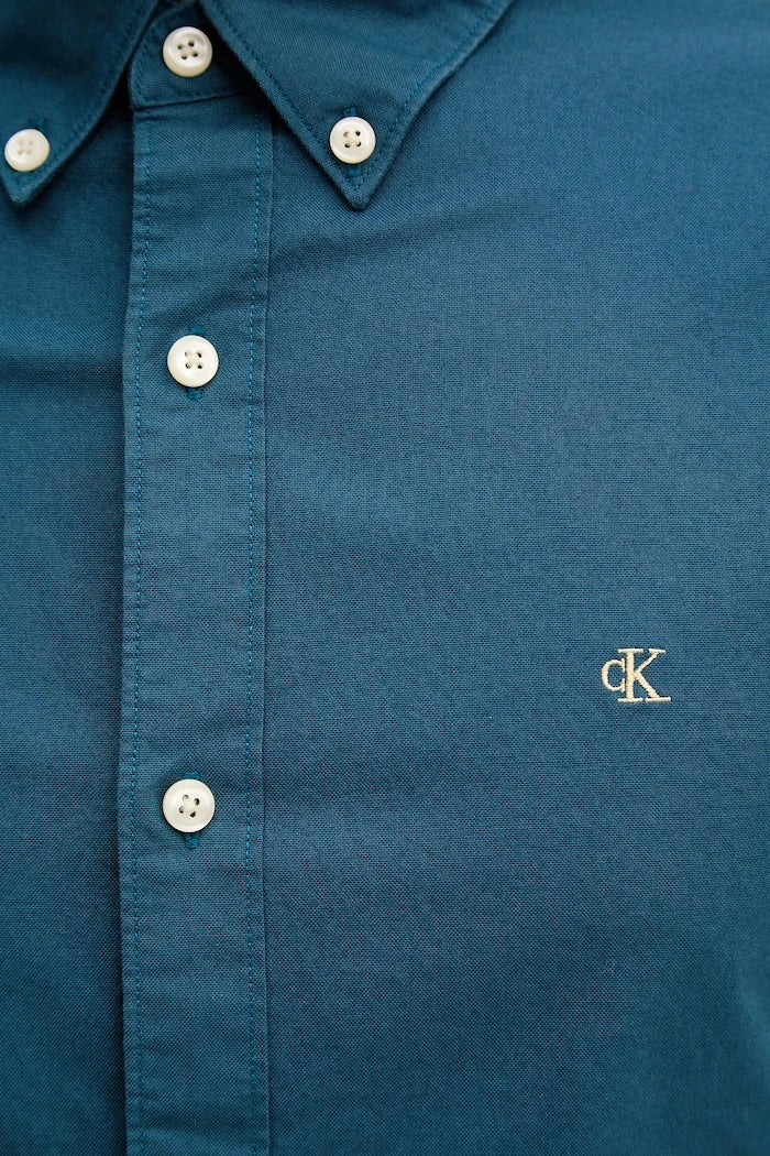 Calvin Klein Jeans erkek pamuklu elastan gömlek