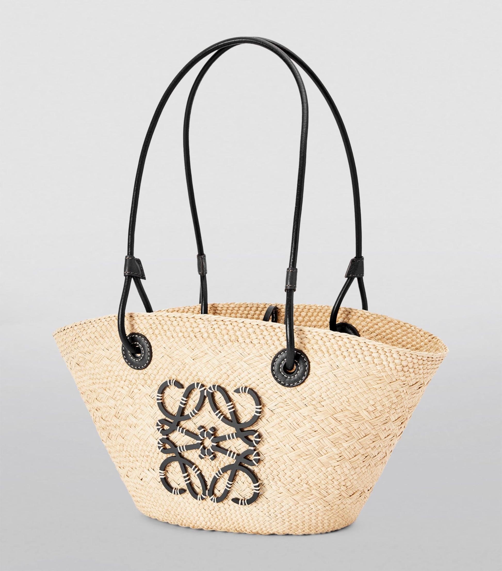 LOEWE Beige x Paula’s Ibiza Small Woven Anagram Basket Bag