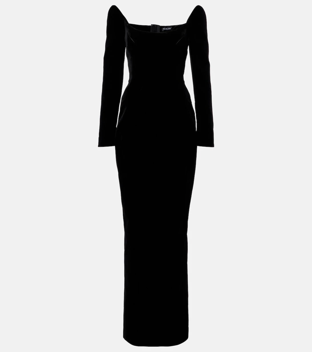 Mugler - فستان كورسيه مخملي Les Méduses بتصميم معاد تصميمه