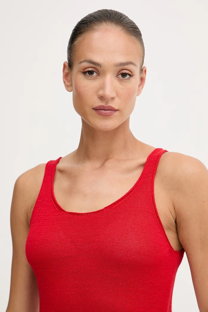 United Colors of Benetton топ дамски с лен