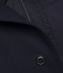 Moncler Blue Double-Layered Hooded Arras Jacket