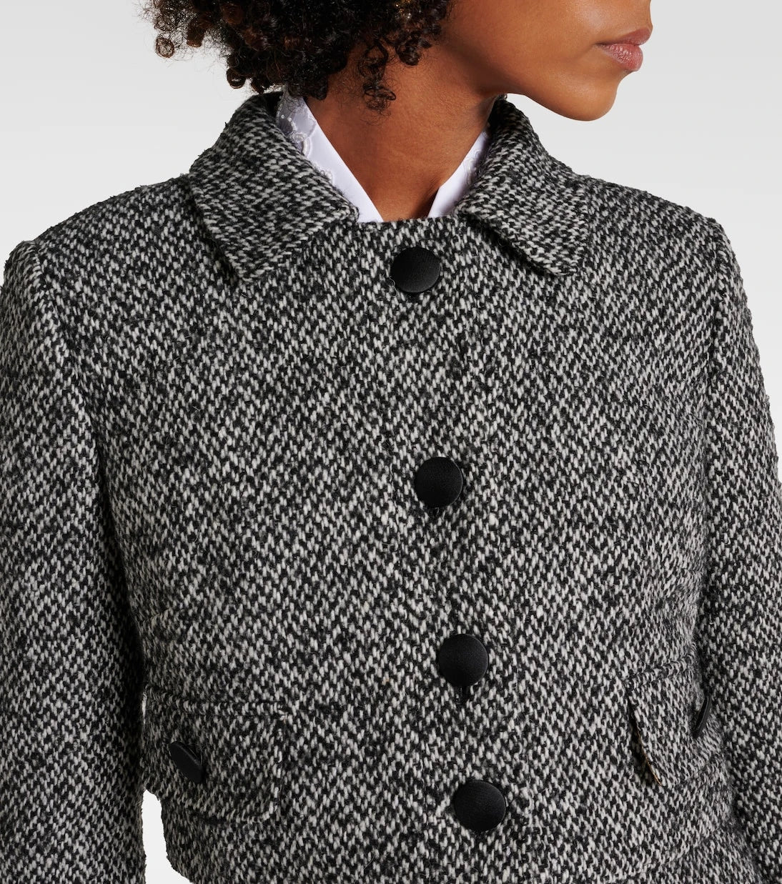 Dolce&Gabbana - Cropped wool-blend tweed jacket