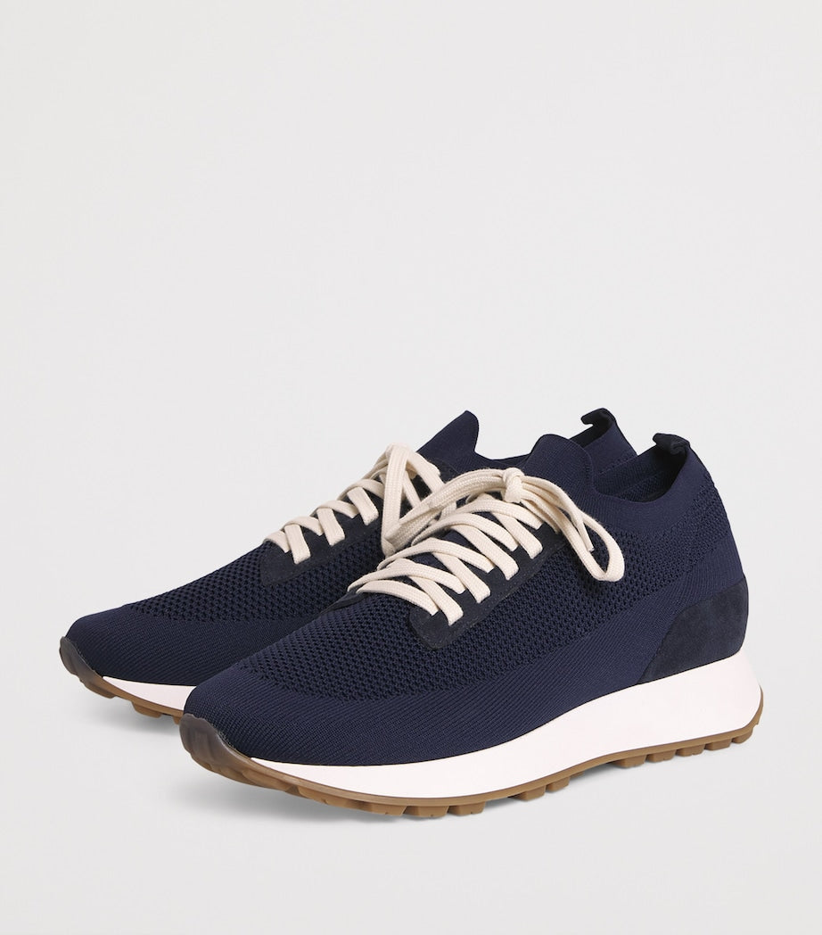 Leather-Blend Scarpa Running Trainers