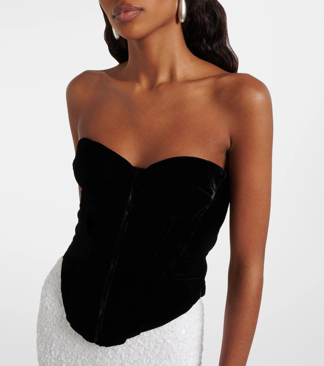 Rotate - Velvet bustier