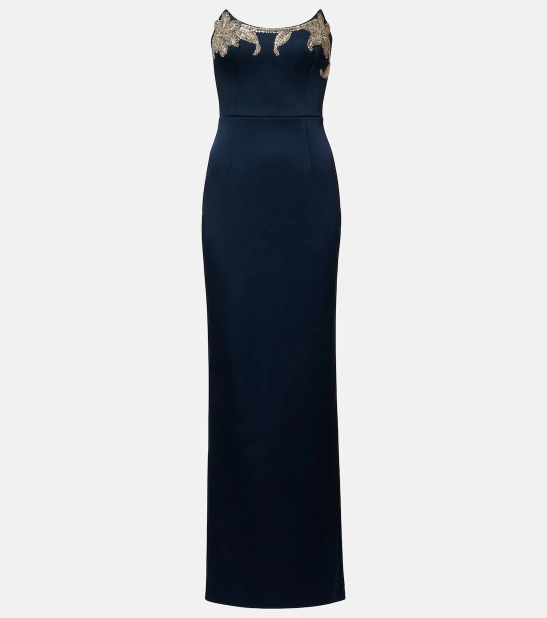 Rebecca Vallance - Lessa embellished satin bustier gown