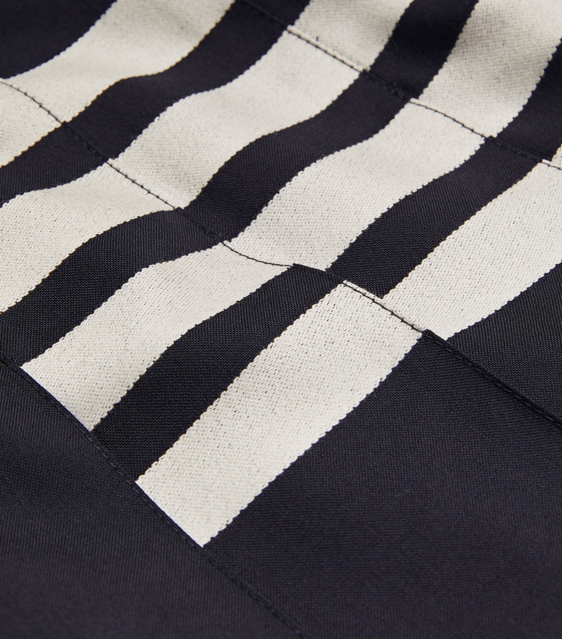 Thom Browne Navy Pleated Mini Skirt