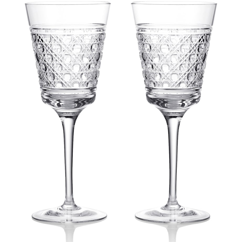 Set of 2 Crystal White Wine Goblets (318ml)