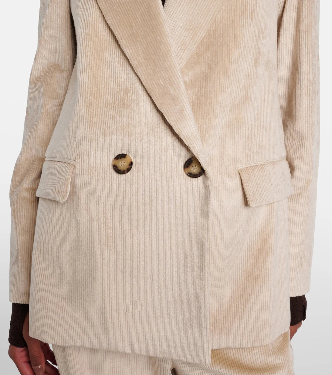 Veronica Beard - Sevyn double-breasted cotton-blend corduroy blazer
