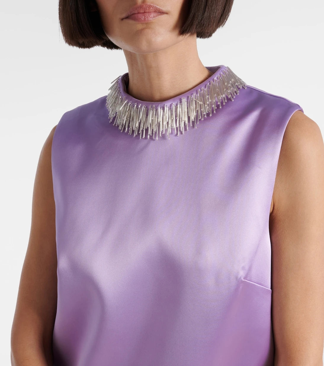 Alémais - Laverne embellished satin minidress