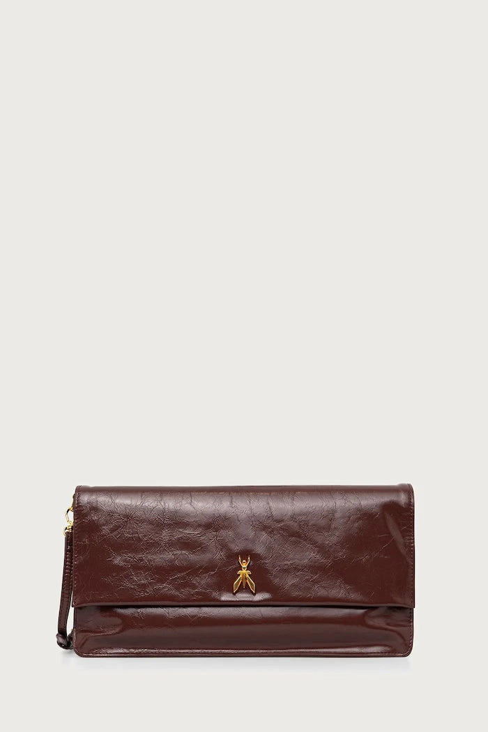 Deri kadın clutch