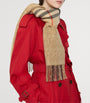 Burberry Beige Cashmere Reversible B Shield Scarf
