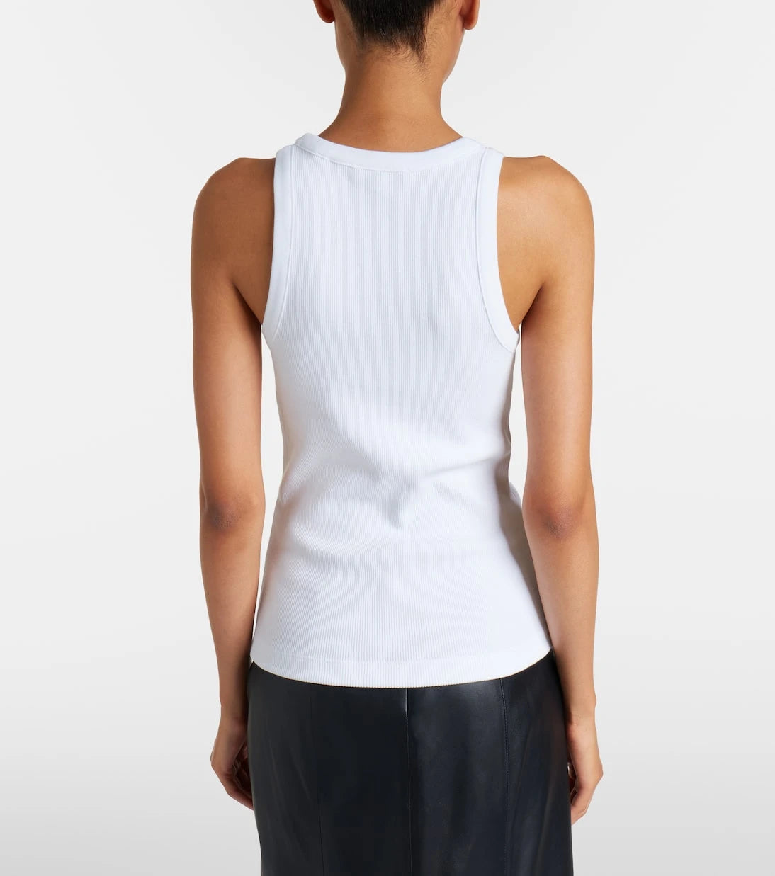 Vince - Ribbed-knit jersey tank top