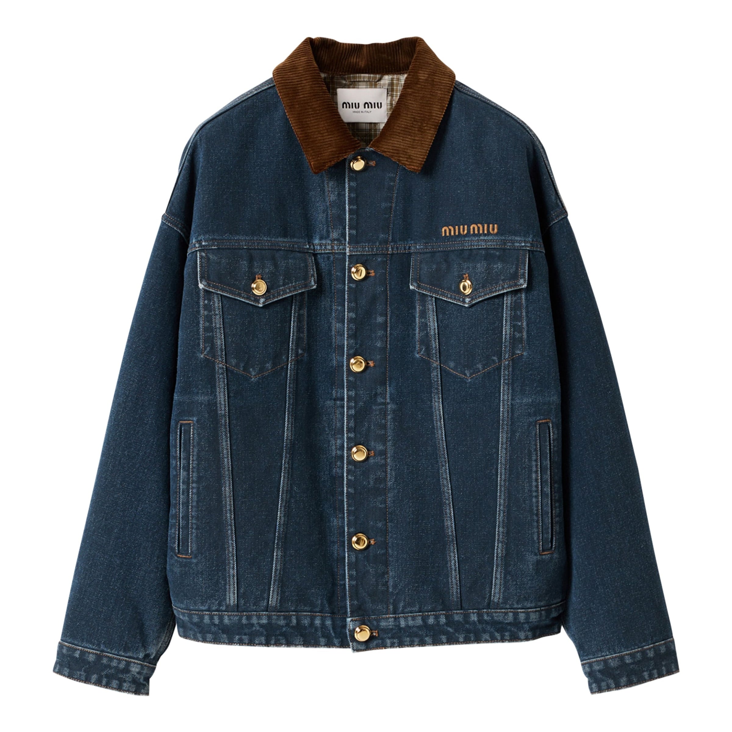 Miu Miu Blue Denim Blouson Jacket