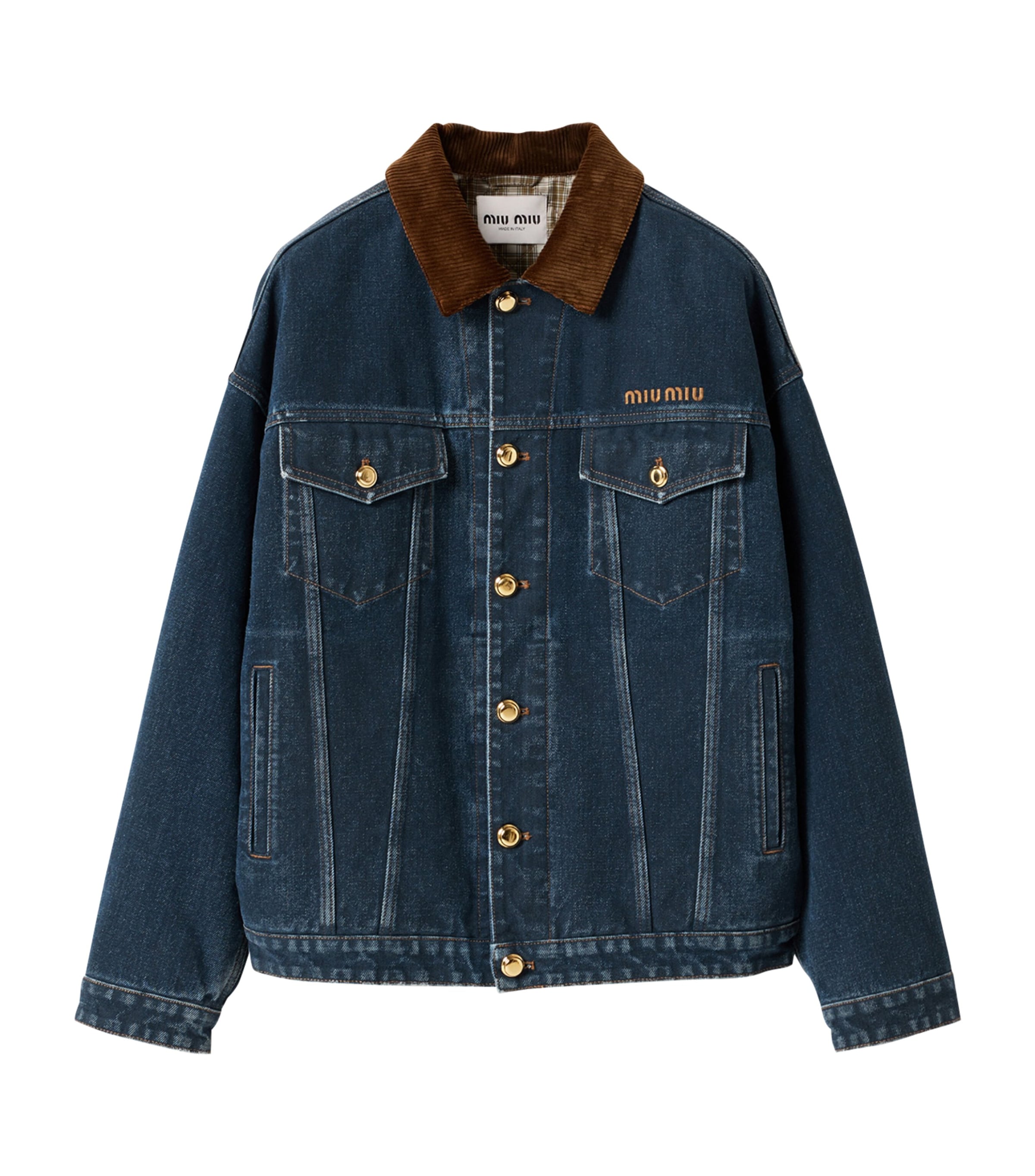 Miu Miu Blue Denim Blouson Jacket