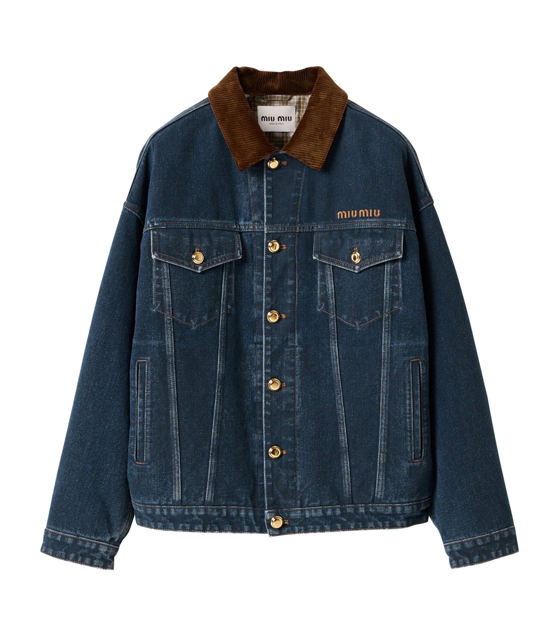 Miu Miu Blue Denim Blouson Jacket