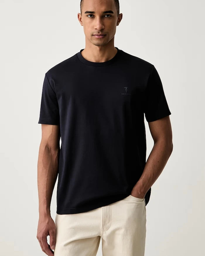Trussardi basic erkek pamuklu elastanlı tişört