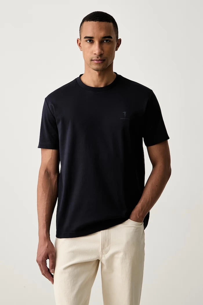 Trussardi basic erkek pamuklu elastanlı tişört