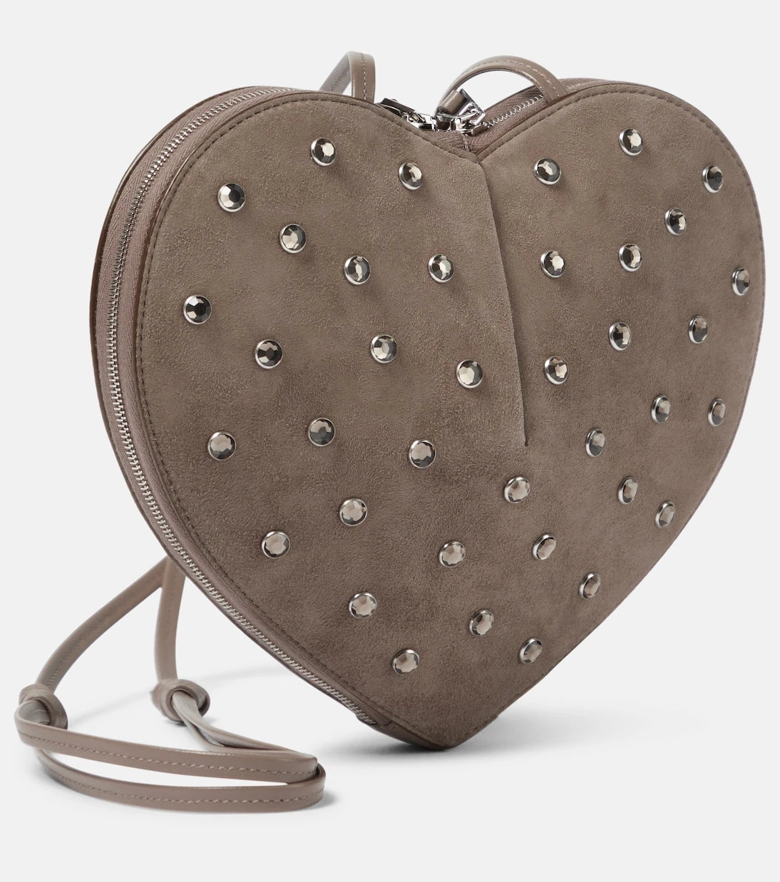Alaïa - Le Cœur studded suede shoulder bag