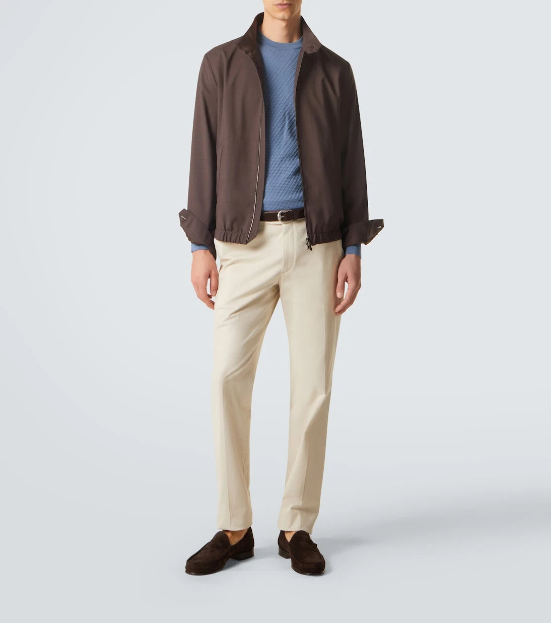 Canali - جاكيت بلوزون من الصوف الخالص